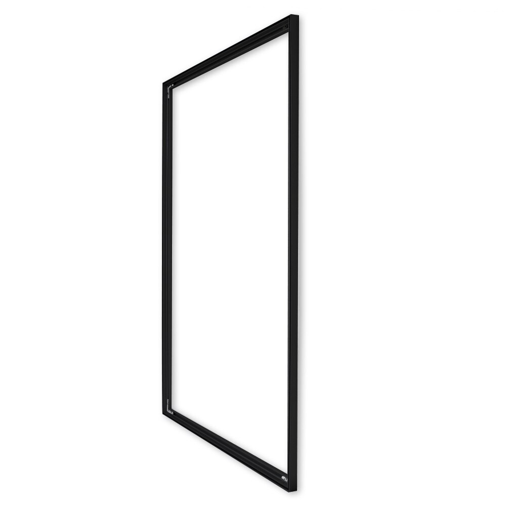 Aspen Slim Black Fabric Frames - Wall Mounted (19MM SEG Extrusion)  - Saver — Hardware Only